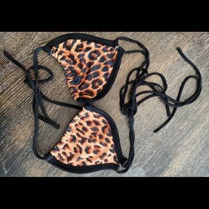 Monte Leopard Bikini Top